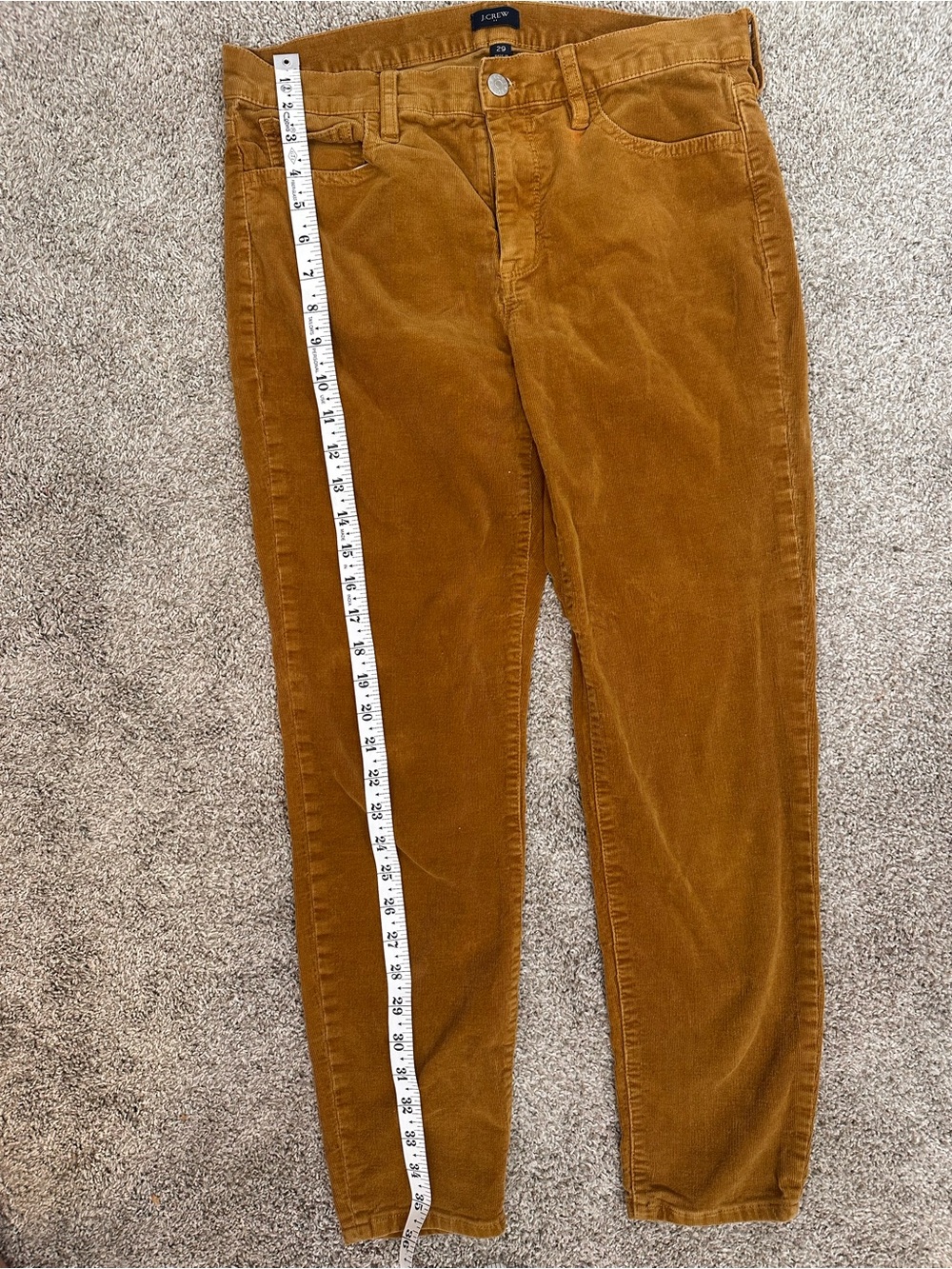 JCrew corduroy straight leg Pants in Rich Caramel 29 - Picture 3 of 4
